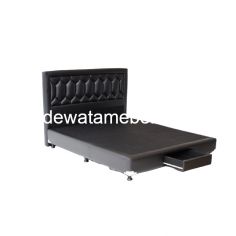 Divan Ukuran 120 - DIVAN 1 LACI NA 015 / Black / White